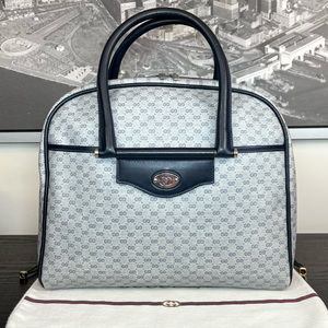 GUCCI GG Monogram Supreme Web Top Handle Purse Laptop Bag